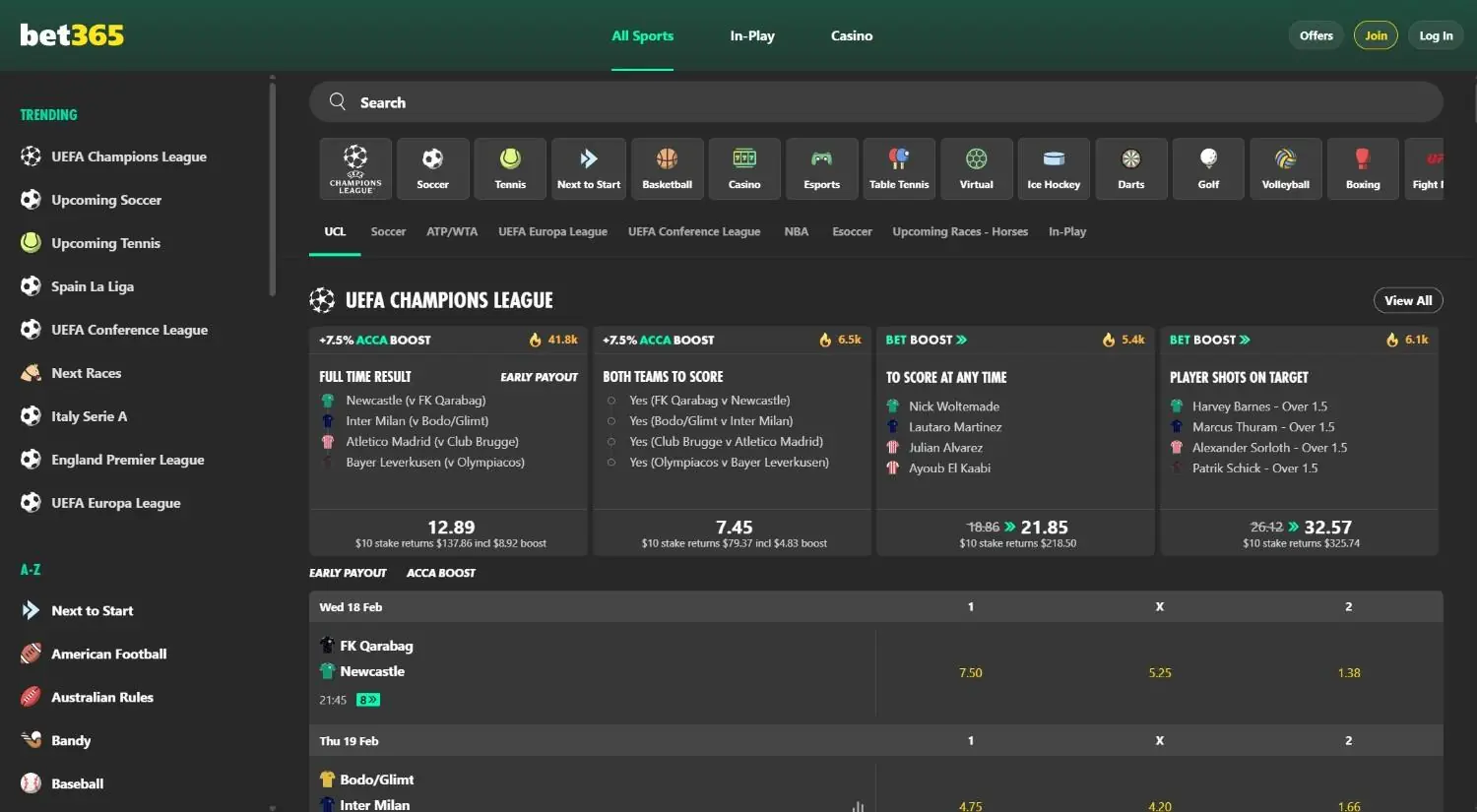 Bet365 Homepage Bet365 Homepage