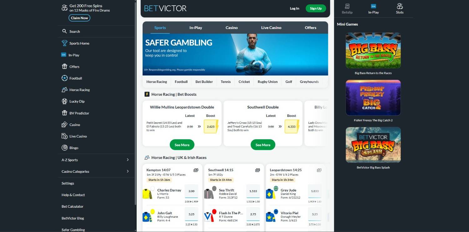 Betvictor Homepage