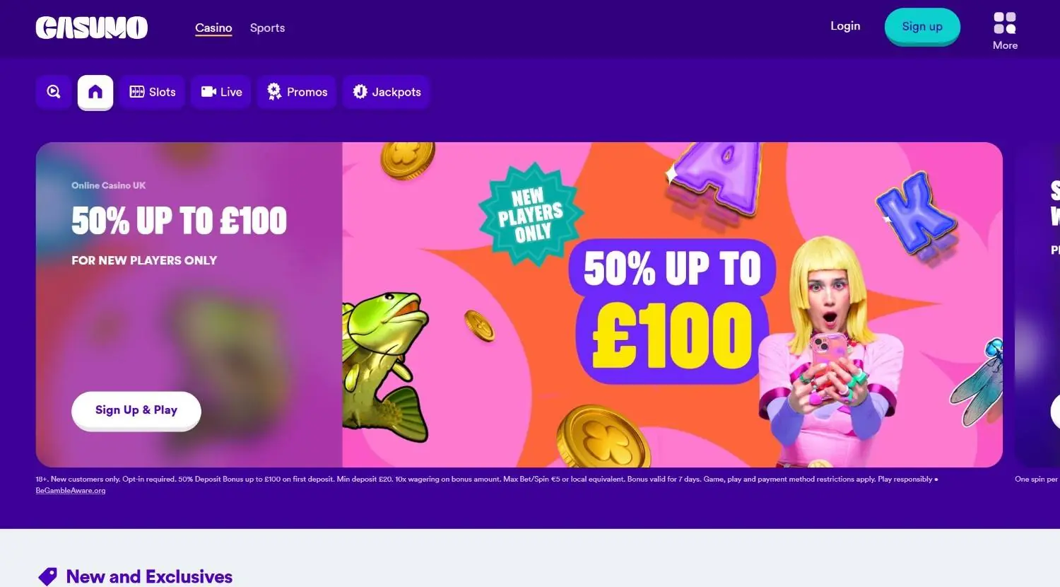 Casumo Homepage