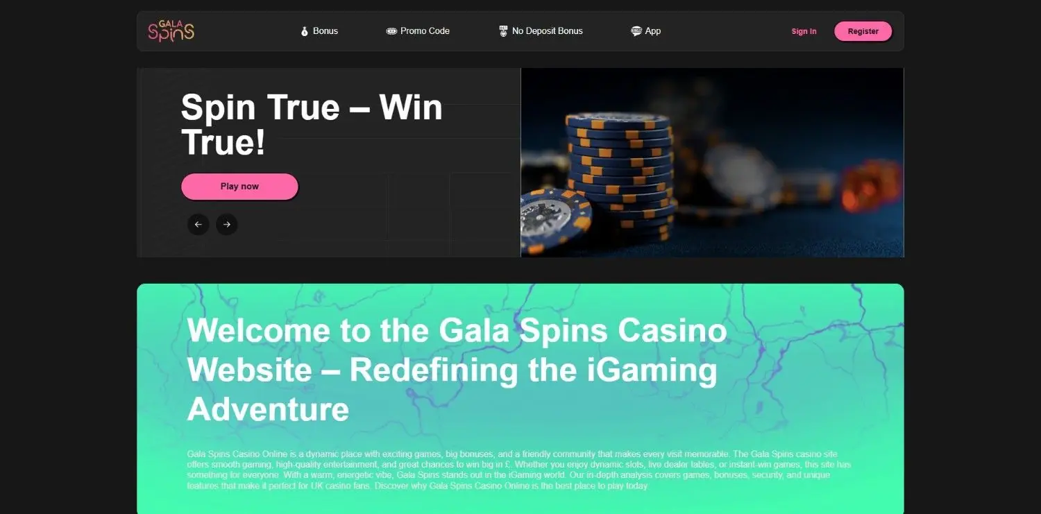 Gala Spins Homepage Gala Spins Homepage