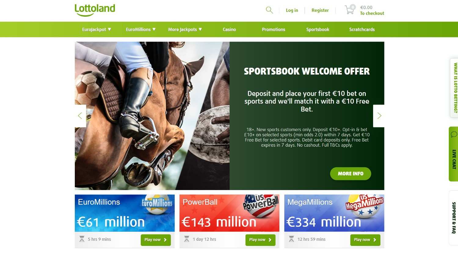 Lottoland Homepage