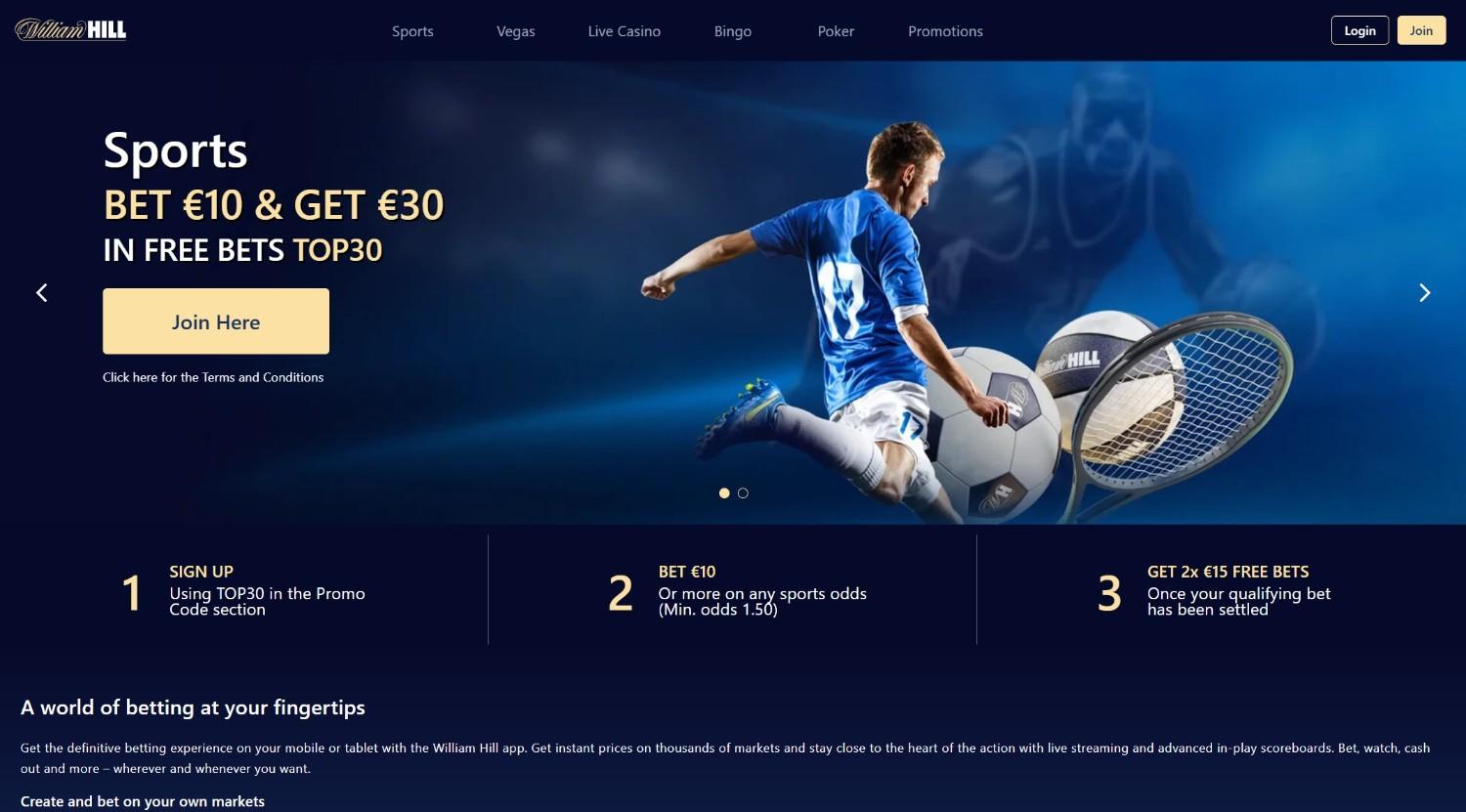 William Hill Homepage