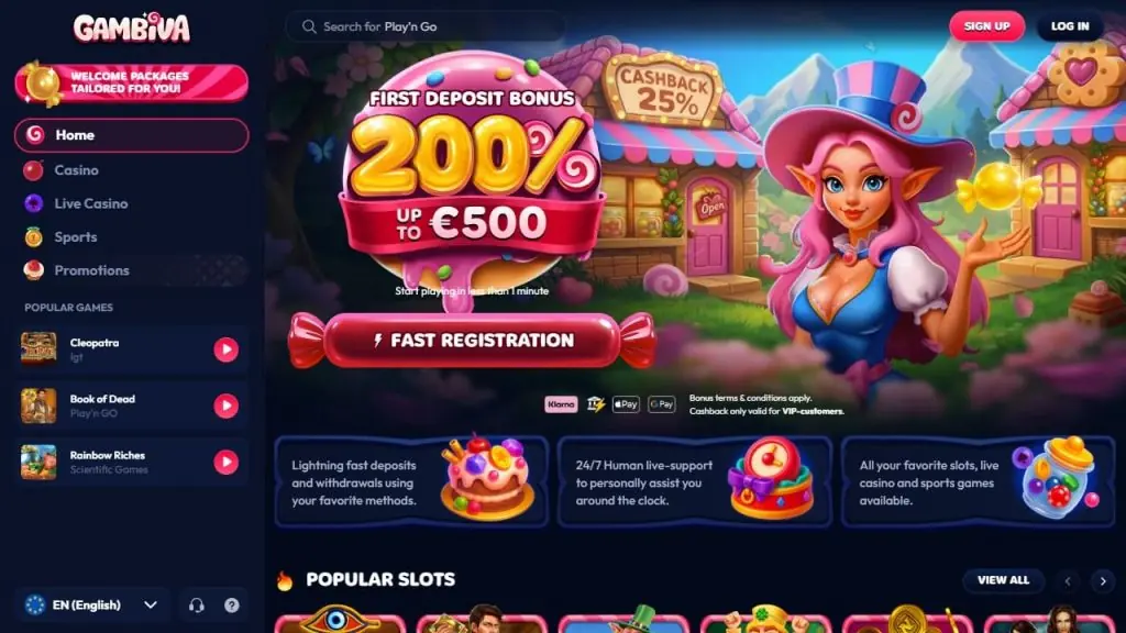 Gambiva Homepage Gambiva Homepage
