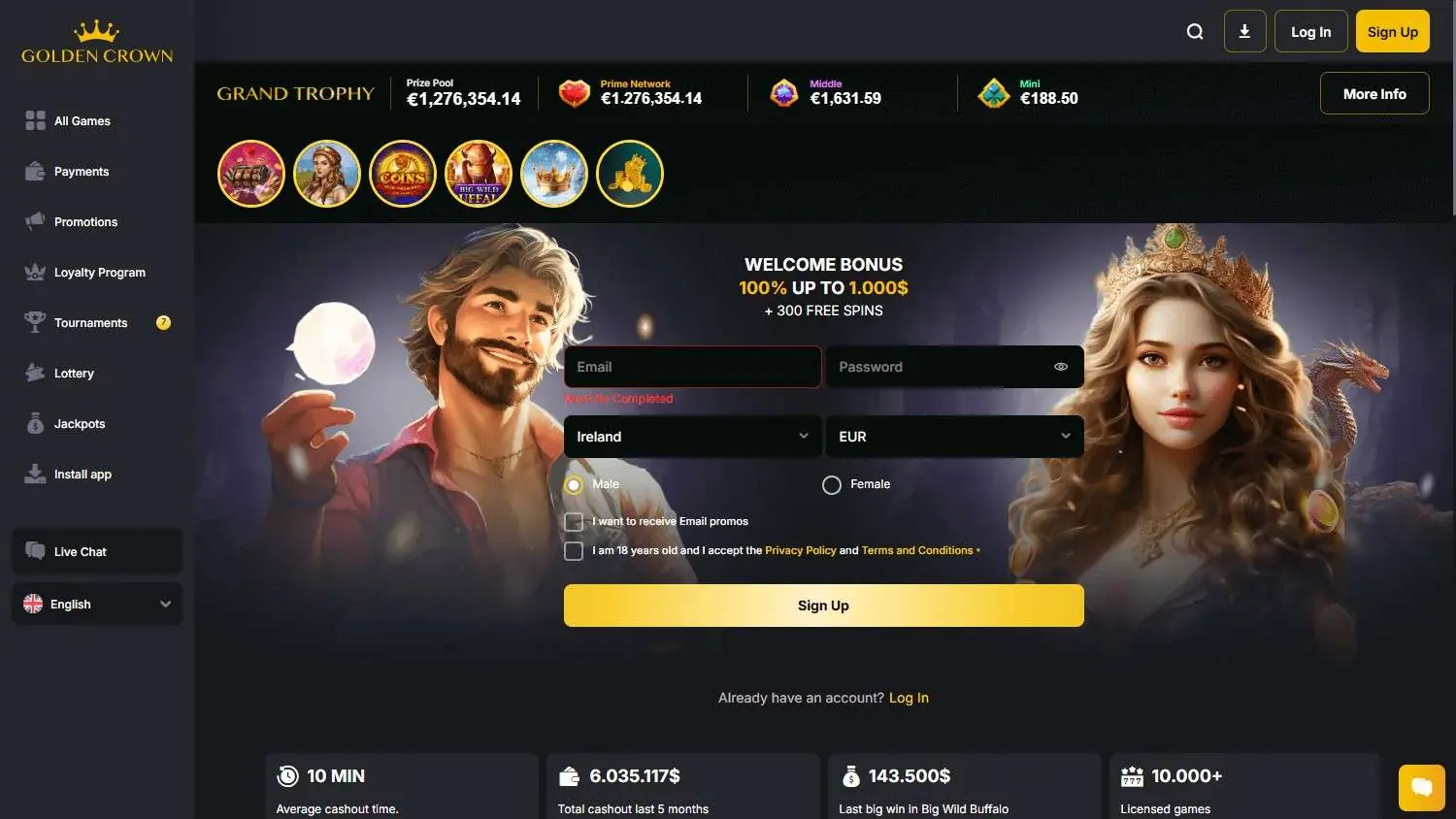 Golden Crown Homepage Golden Crown Homepage