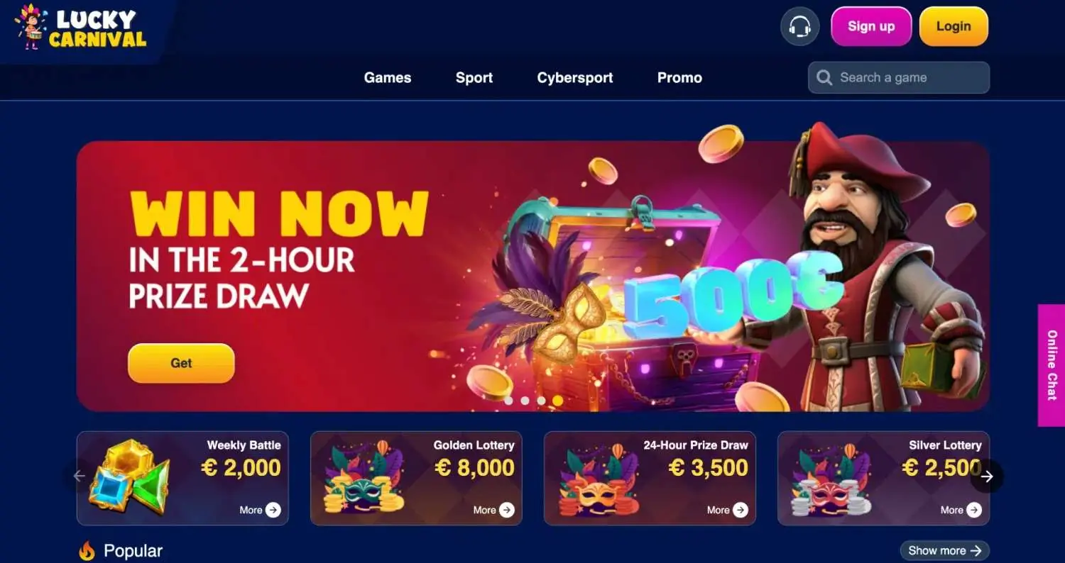 Lucky Carnival Homepage Lucky Carnival Homepage