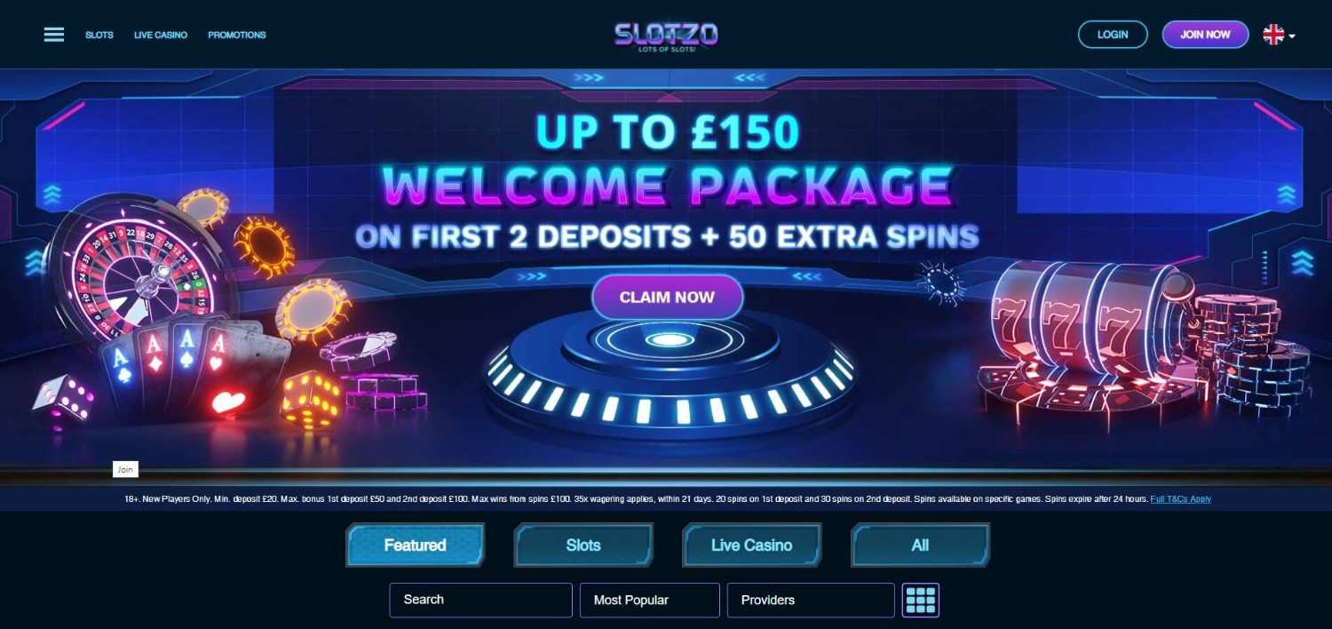 Slotzo Homepage