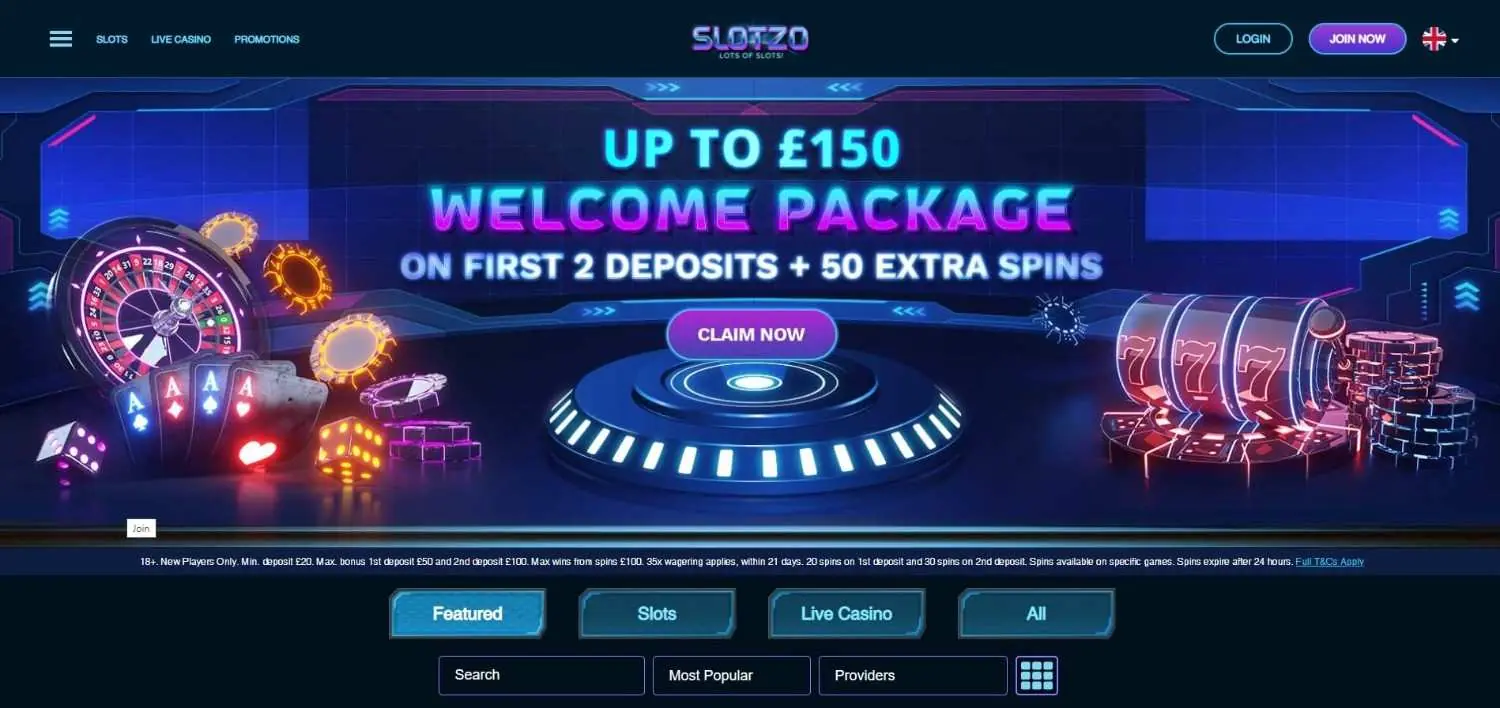 Slotzo Homepage Slotzo Homepage