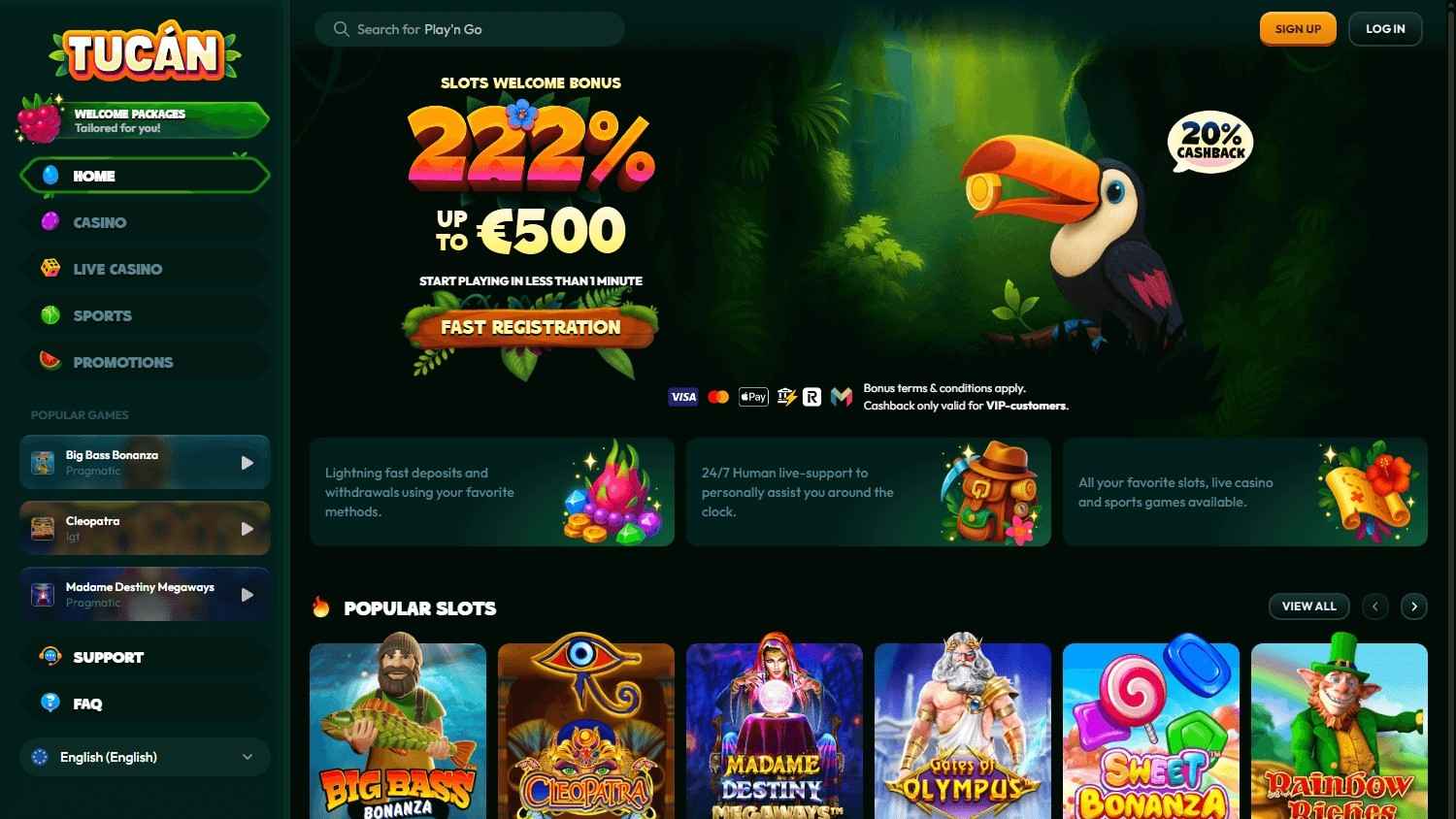 Tucan Homepage Tucan Homepage