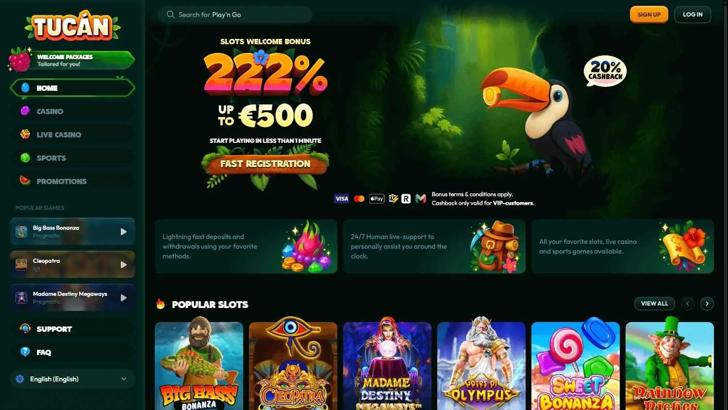 Tucan Homepage Tucan Homepage