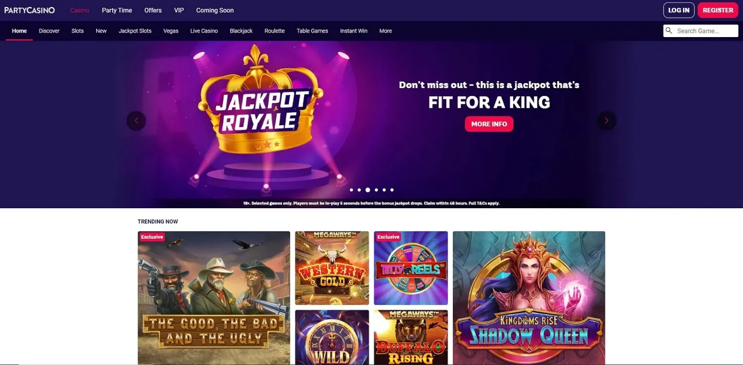 Party Casino Homepage Party Casino Homepage