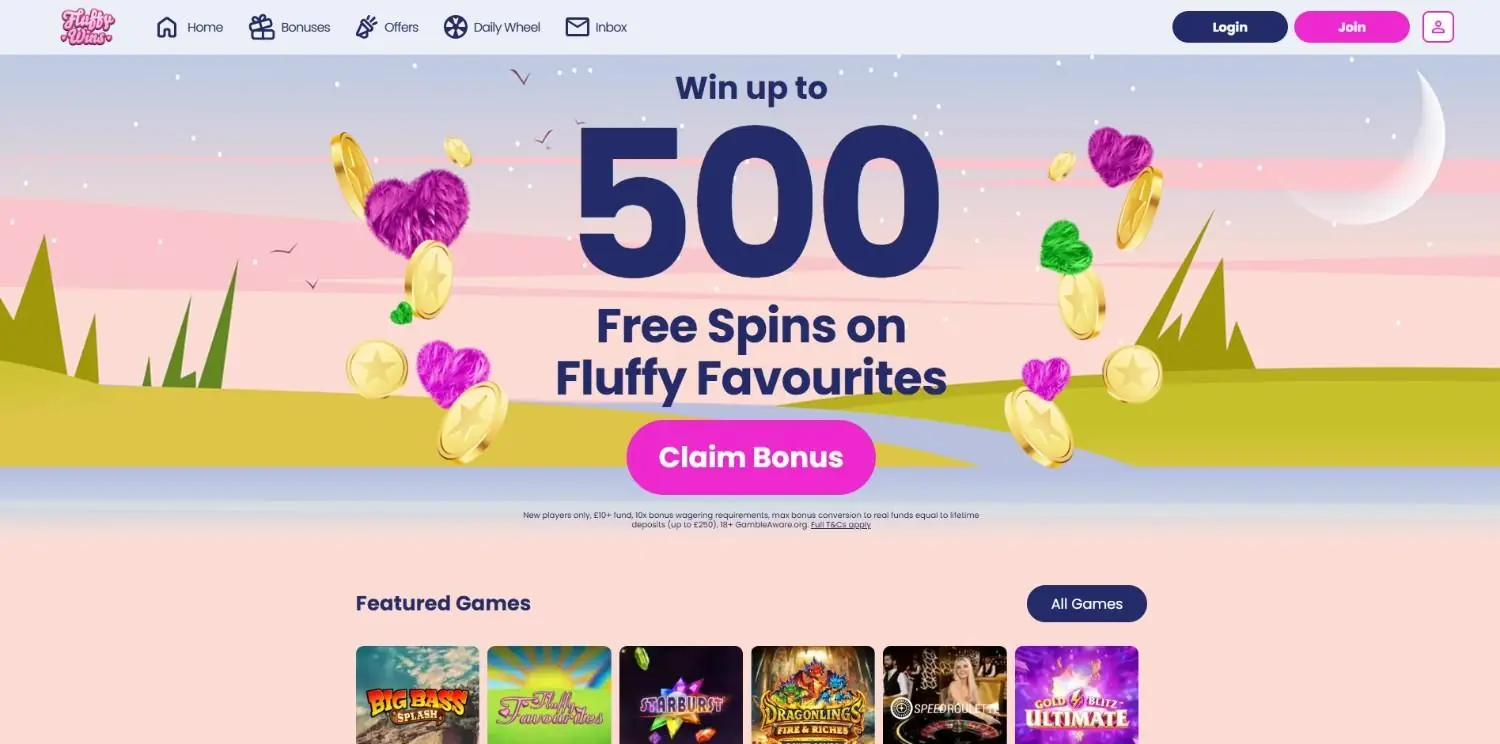 Fluffy Wins Homepage