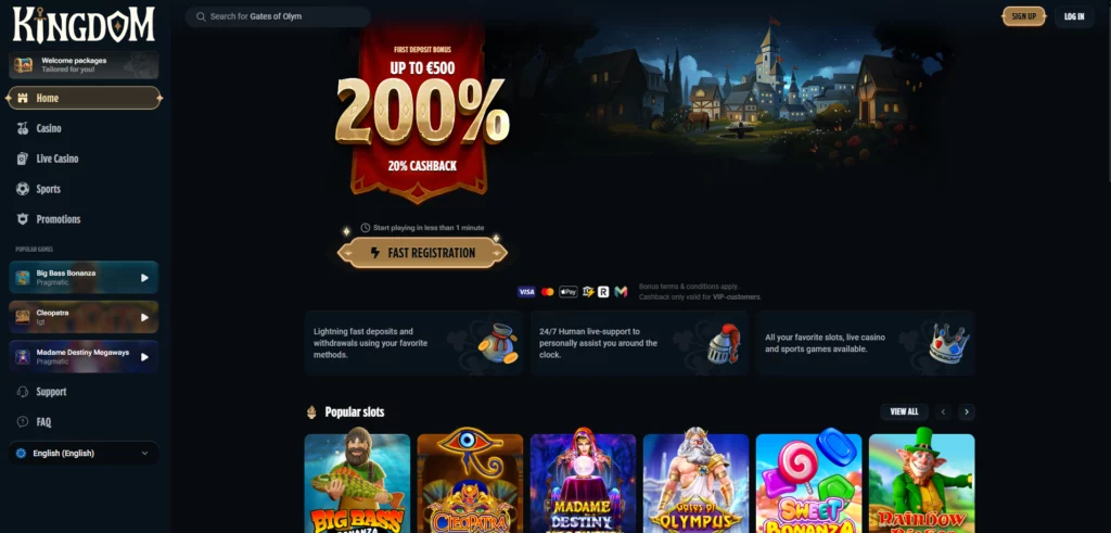 Kingdom Casino Homepage Kingdom Casino Homepage