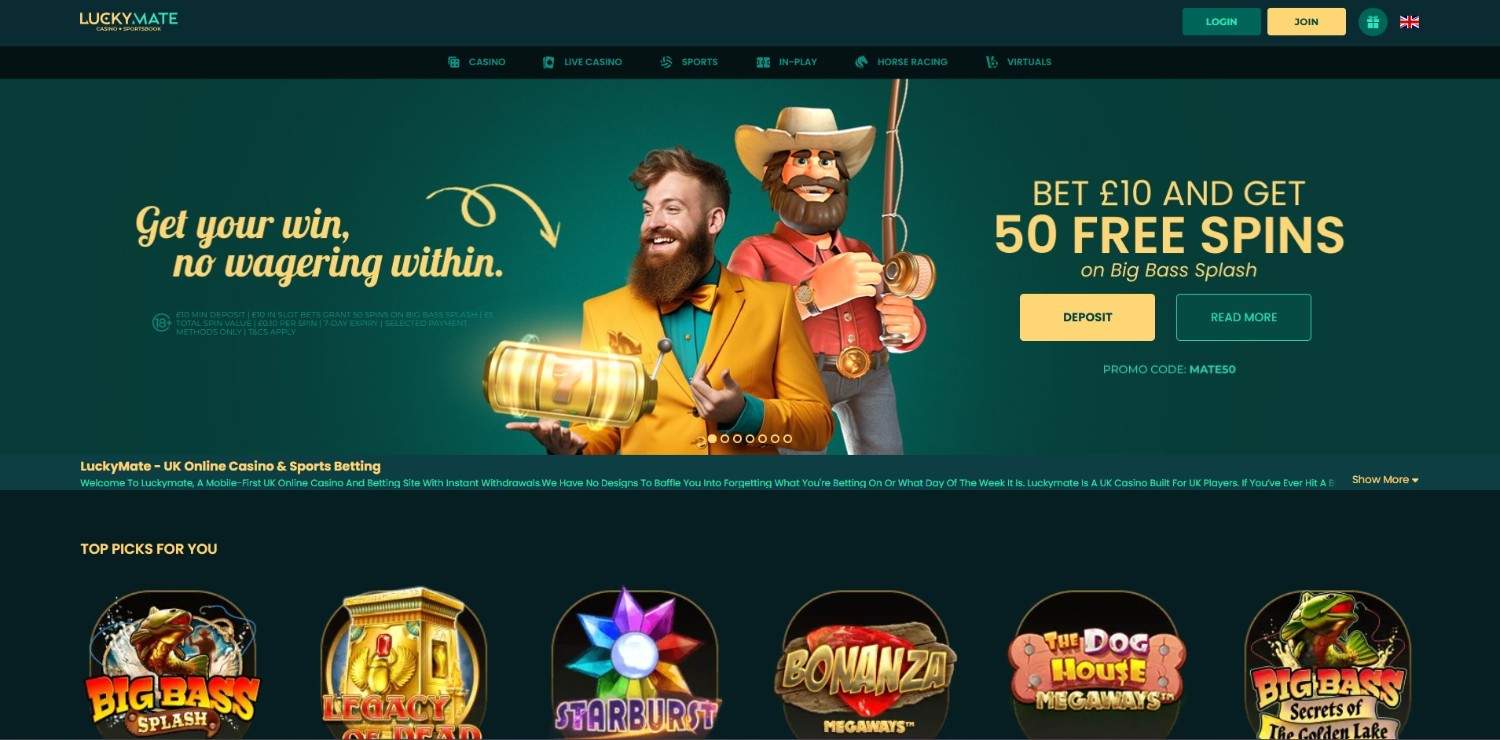 Luckymate Homepage