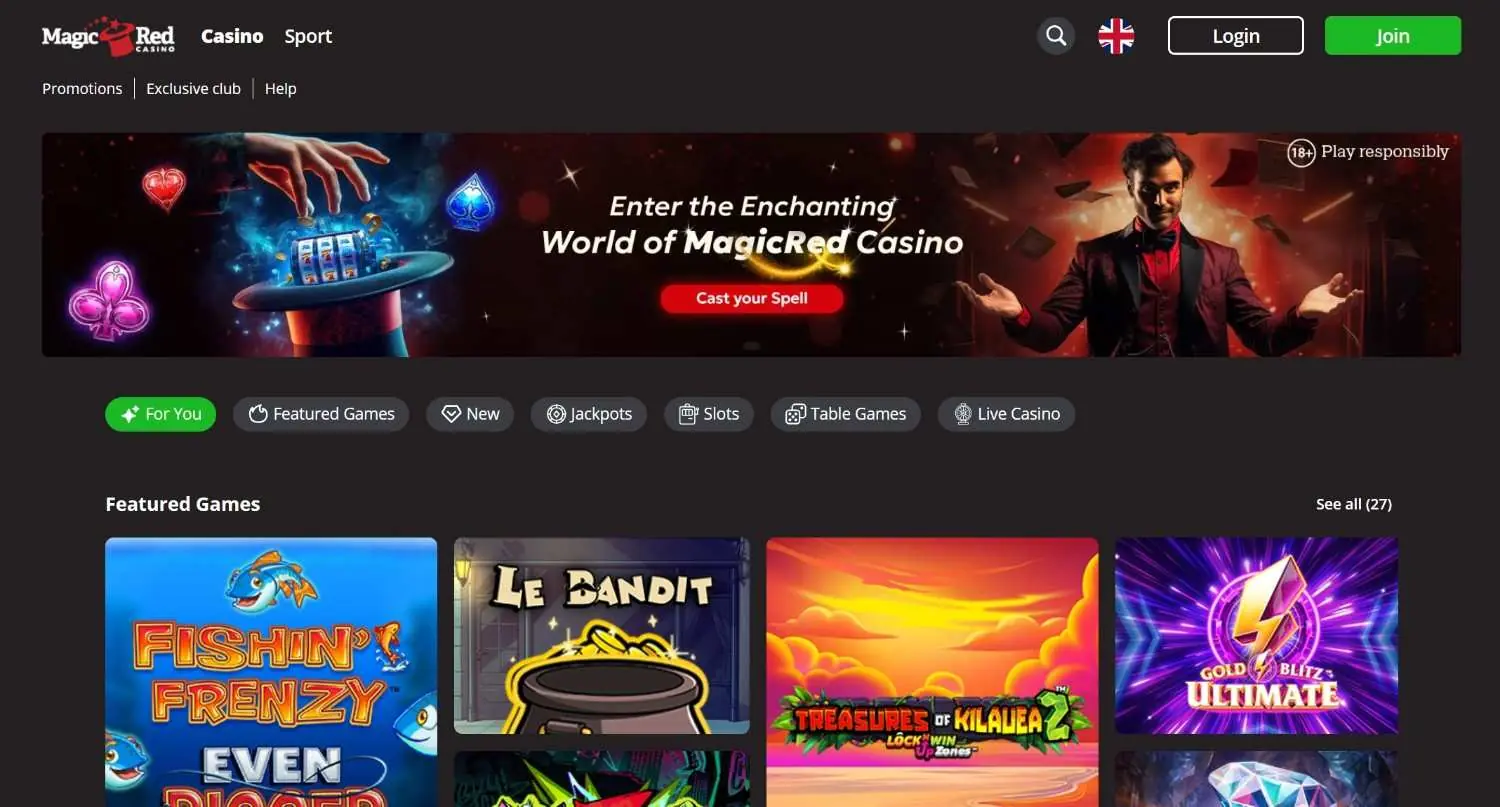 Magic Red Homepage Magic Red Homepage