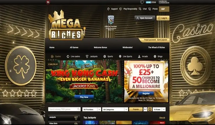 Mega Riches Casino Homepage Mega Riches Casino Homepage