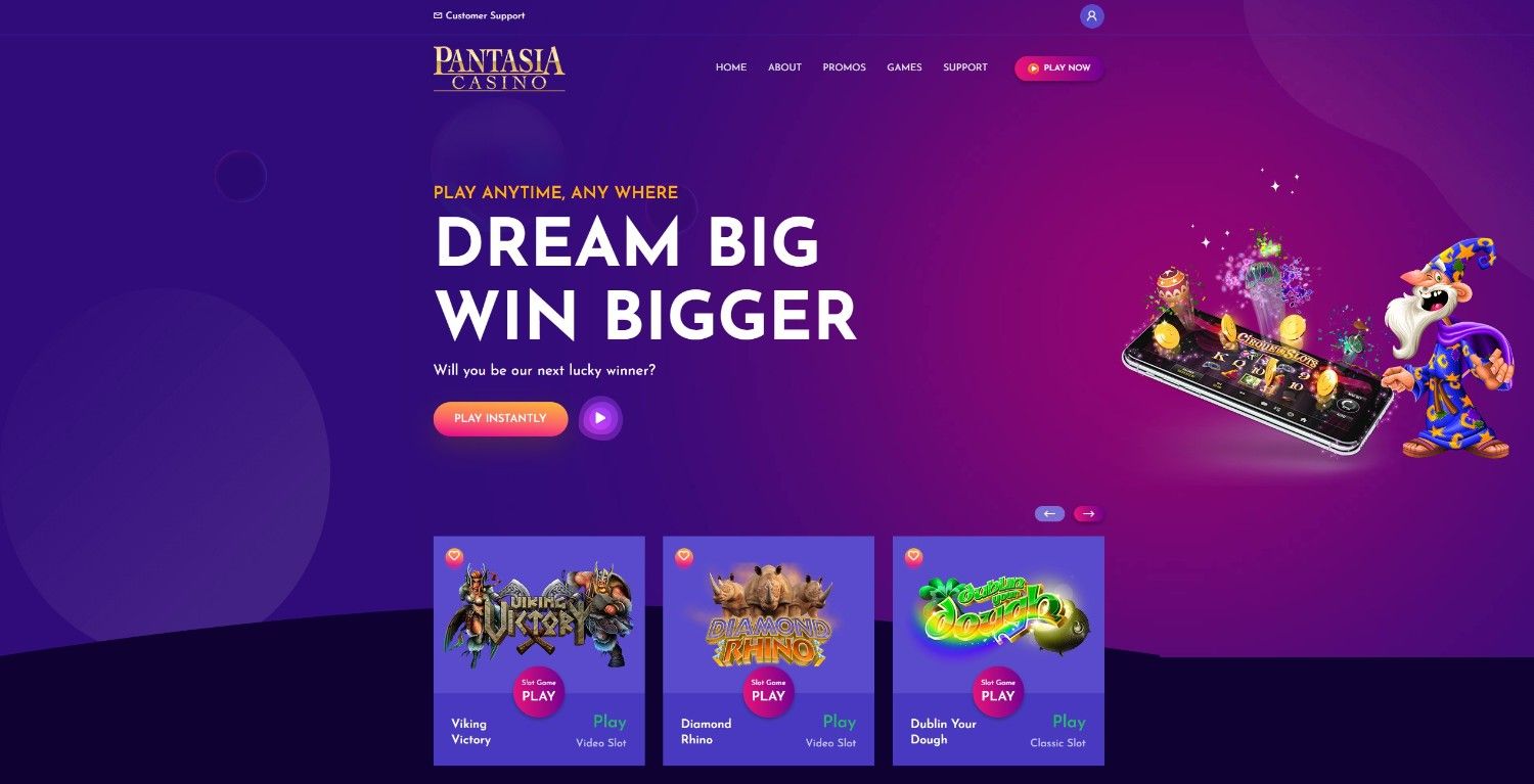 Pantasia Casino Homepage Pantasia Casino Homepage