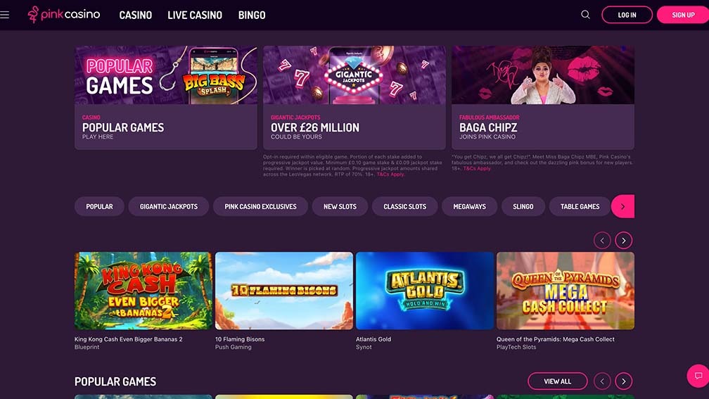 Pink Casino Homepage Pink Casino Homepage