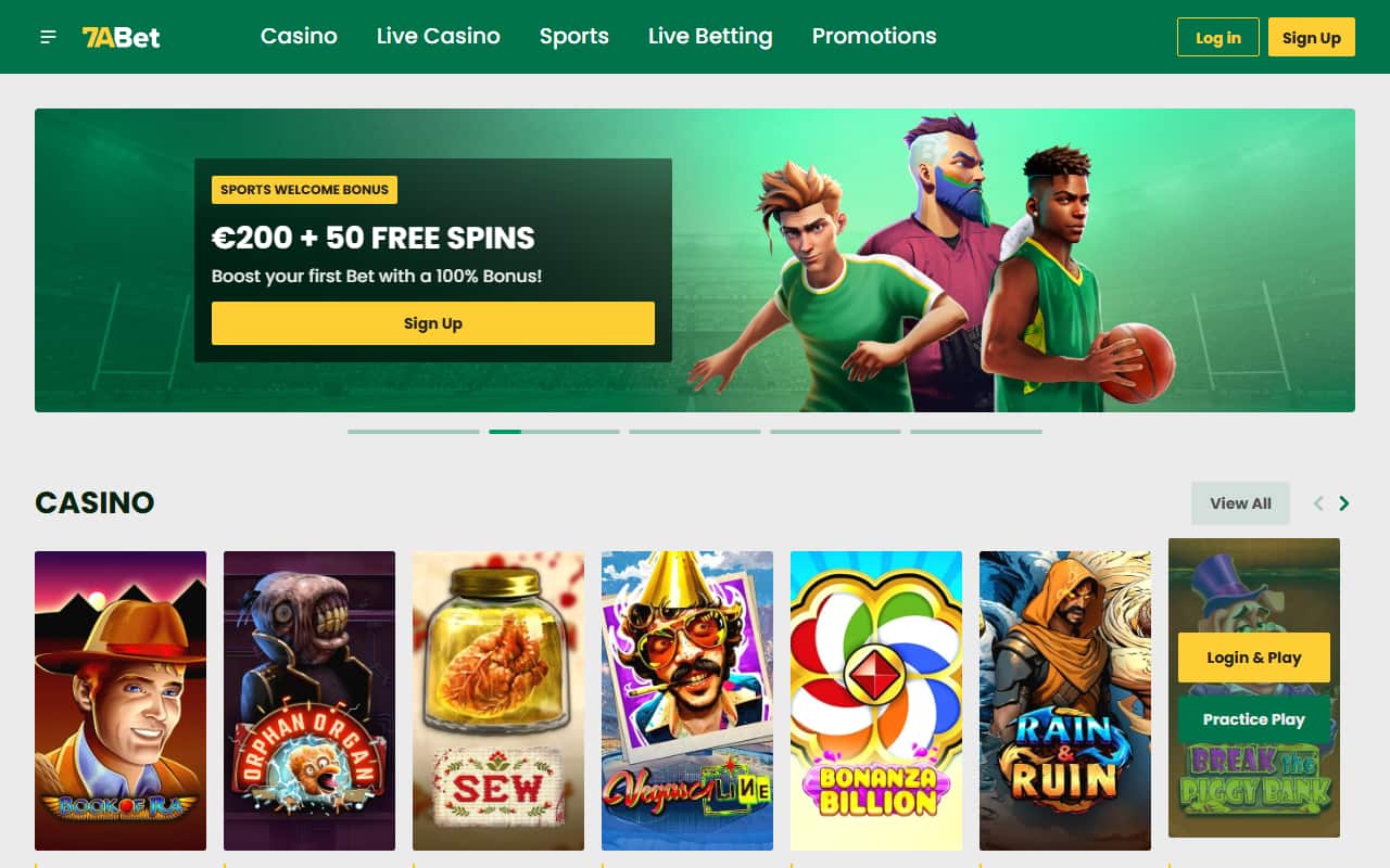 7abet casino homepage