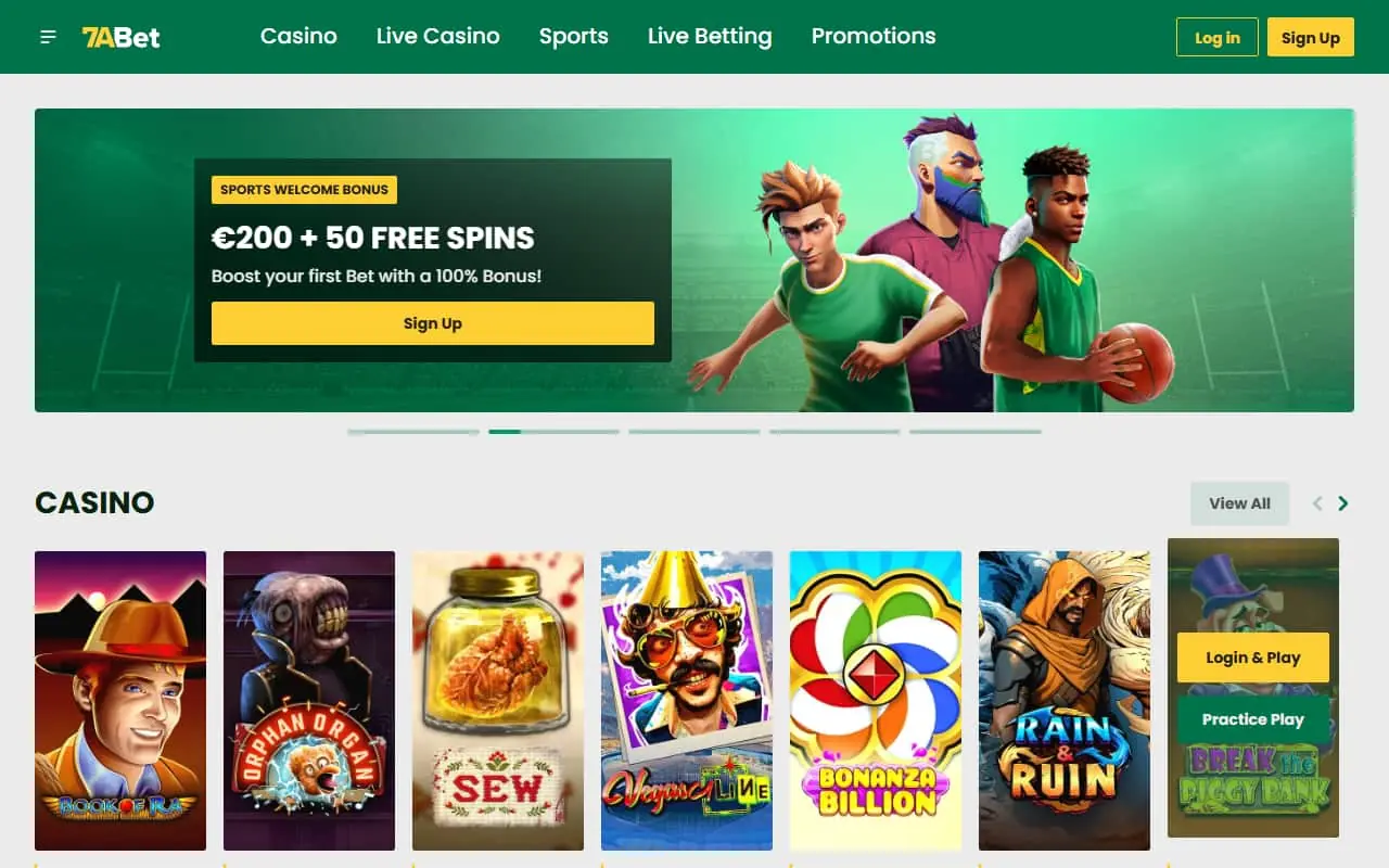 7abet casino homepage