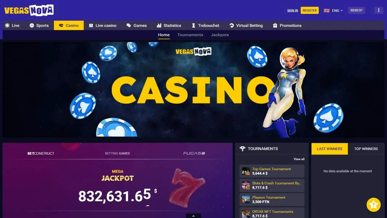 Vegas Nova Homepage
