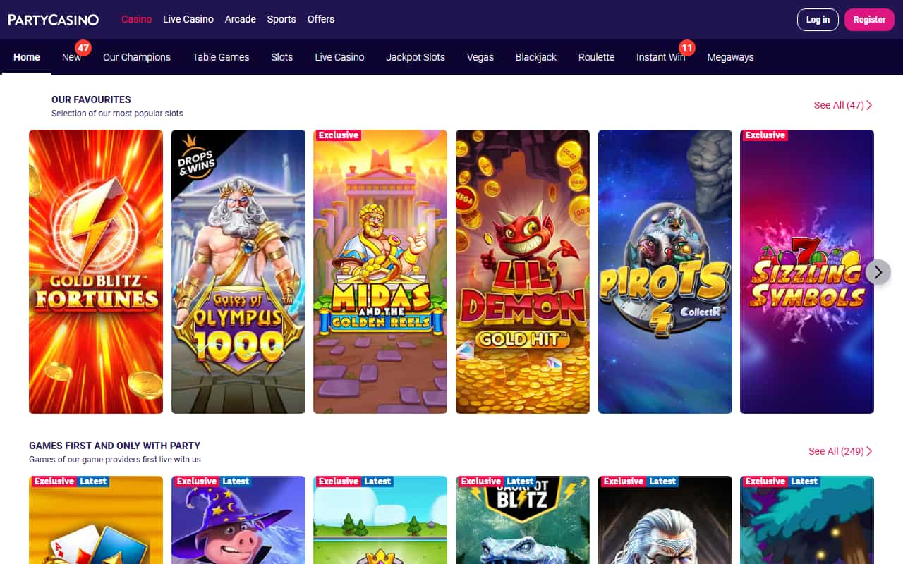 PartyCasino Homepage PartyCasino Homepage