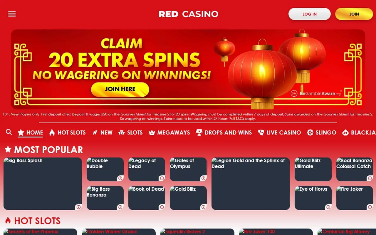 Red Casino Homepage Red Casino Homepage
