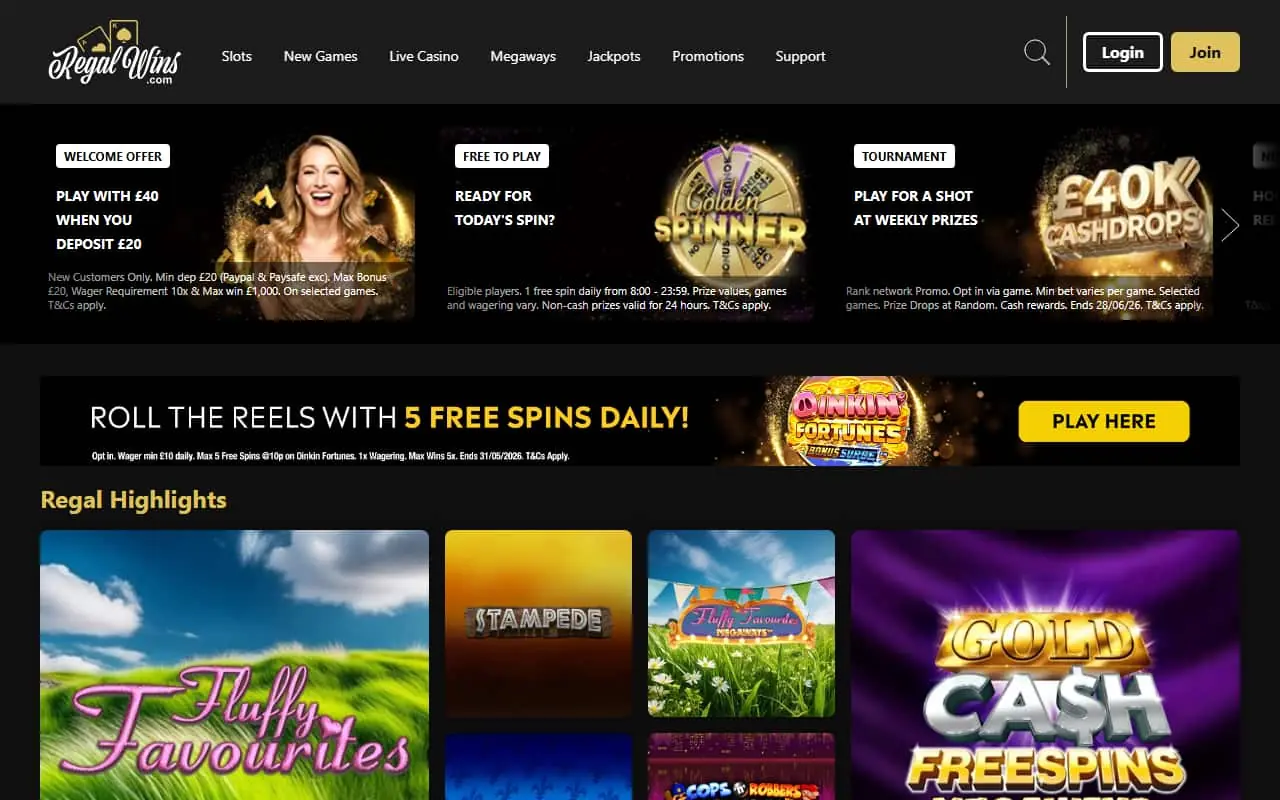 Regal Wins Homepage Regal Wins Homepage