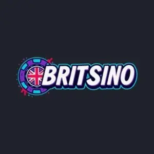 Britsino casino logo featuring a Union Jack chip