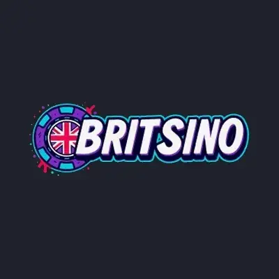 Britsino casino logo featuring a Union Jack chip