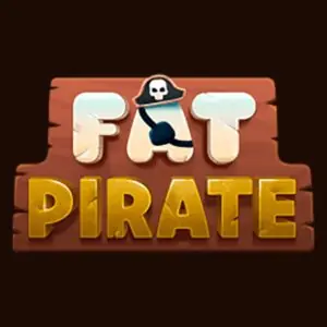 Fat Pirate Casino logo wordmark with pirate skull motif
