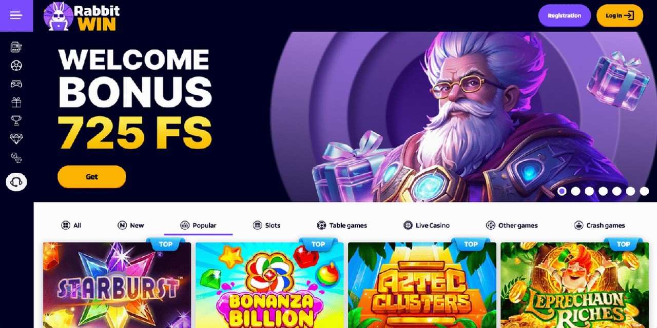 Rabbit Win Homepage 2026-06 Rabbit Win casino homepage screenshot