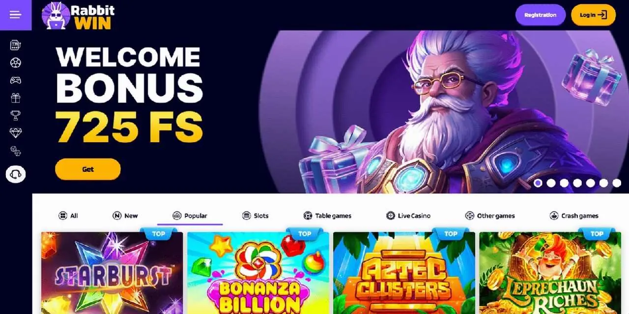 Rabbit Win Homepage 2026-06 Rabbit Win casino homepage screenshot