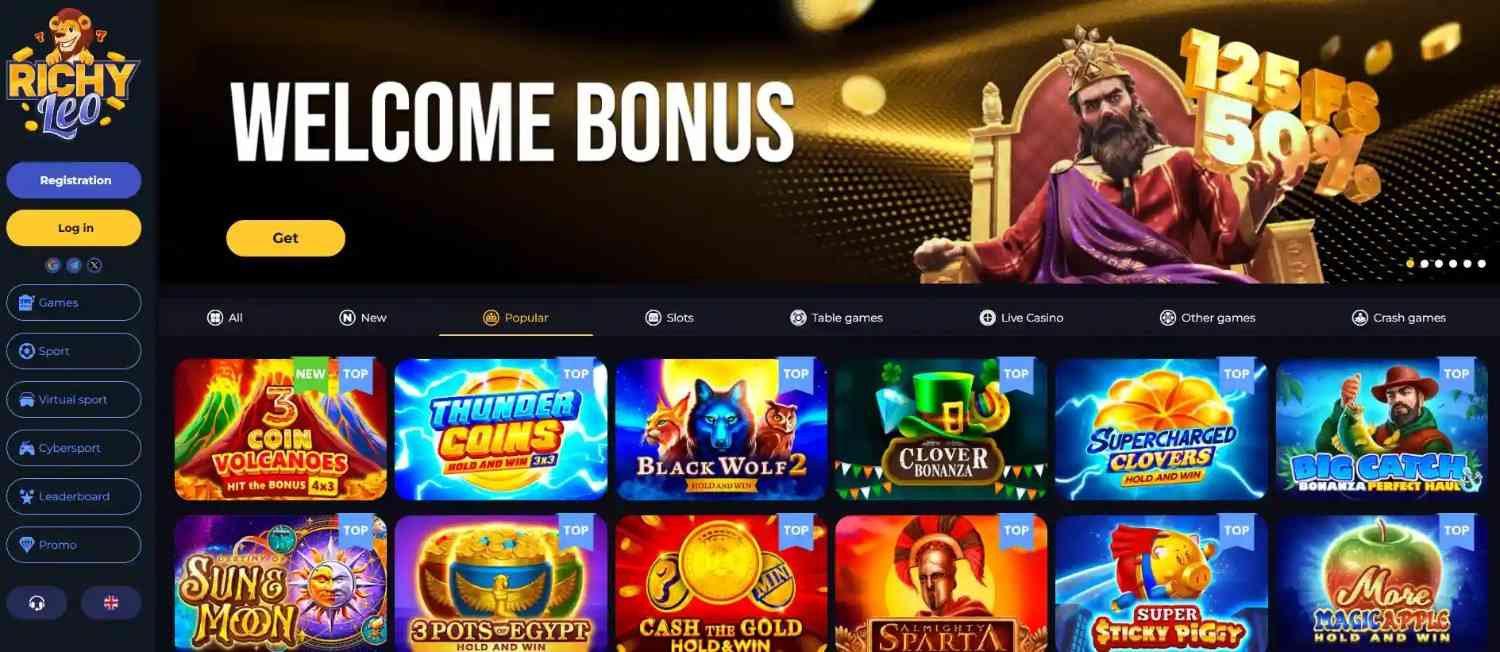 Richy Leo Homepage 2026-06 Richy Leo casino homepage