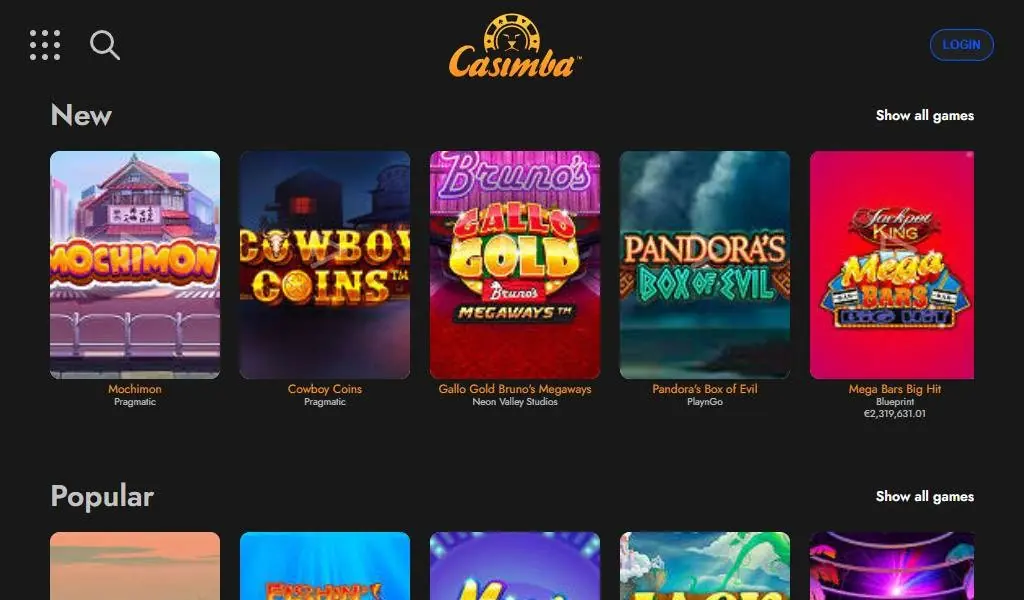 Casimba Homepage Casimba casino homepage