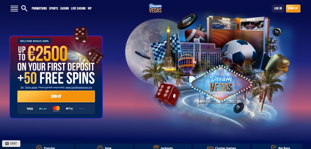 Dream Vegas Homepage Dream Vegas casino homepage