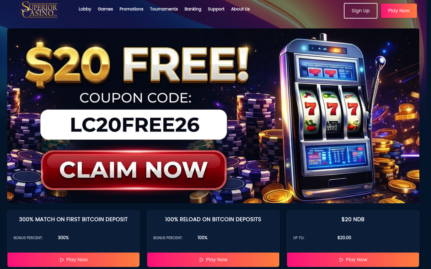golden-pharaoh-sister-sites-superior-casino Superior Casino screenshot for Golden Pharaoh sister sites