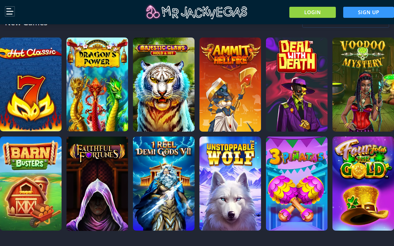 Mr Jack Vegas Homepage Mr Jack Vegas Casino UK homepage screenshot June 2026