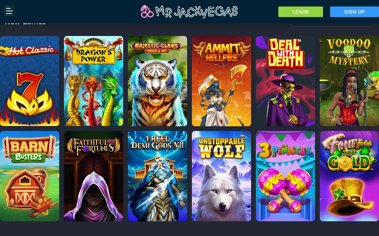 Mr Jack Vegas Homepage Mr Jack Vegas Casino UK homepage screenshot June 2026