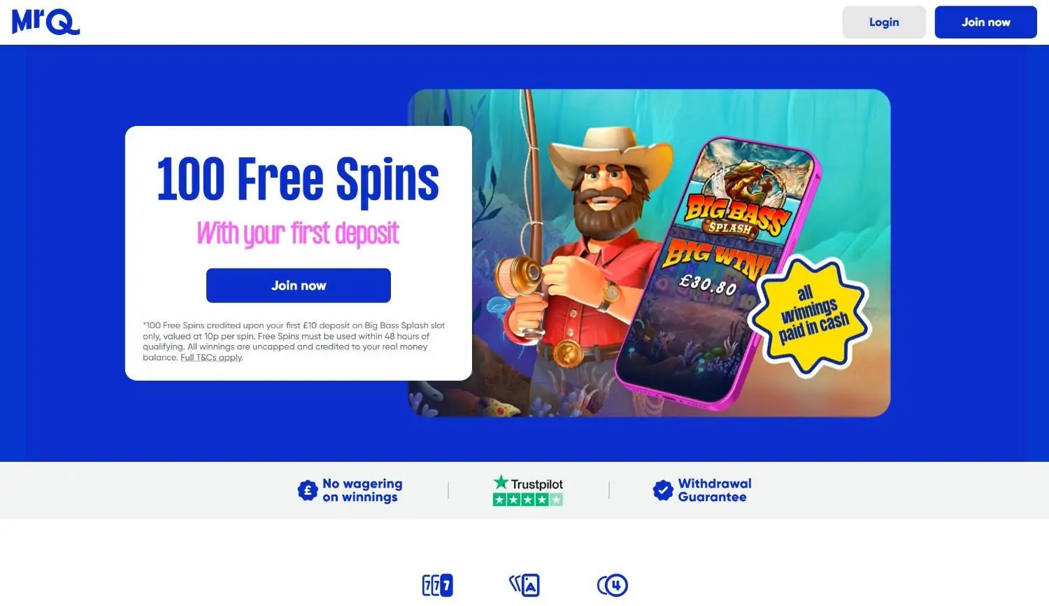 MrQ Homepage MrQ UK casino homepage