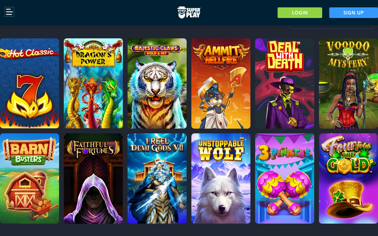 MrSuperPlay Homepage MrSuperPlay Casino UK homepage screenshot June 2026