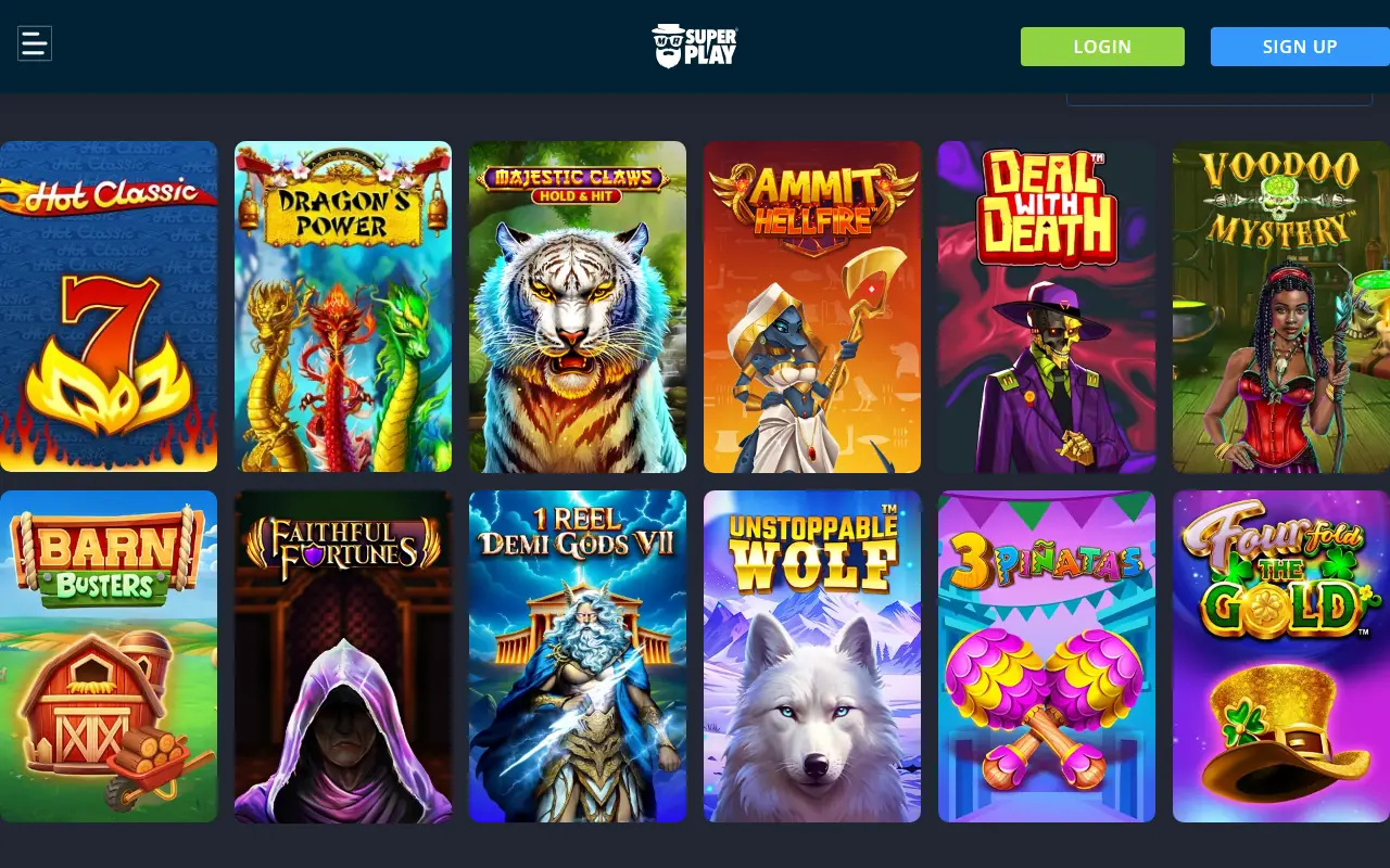 MrSuperPlay Homepage MrSuperPlay Casino UK homepage screenshot June 2026