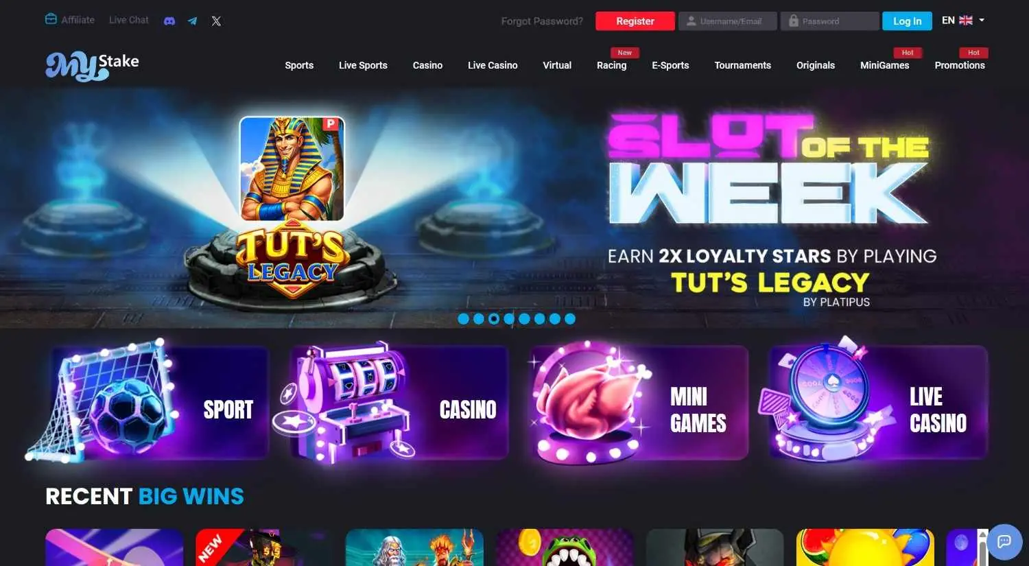 MyStake Homepage 2026-06 MyStake casino homepage