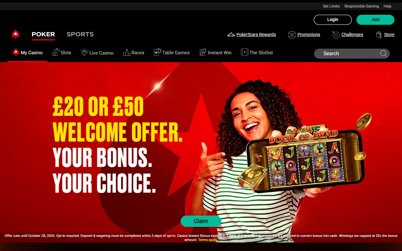 PokerStars Casino Homepage PokerStars Casino homepage
