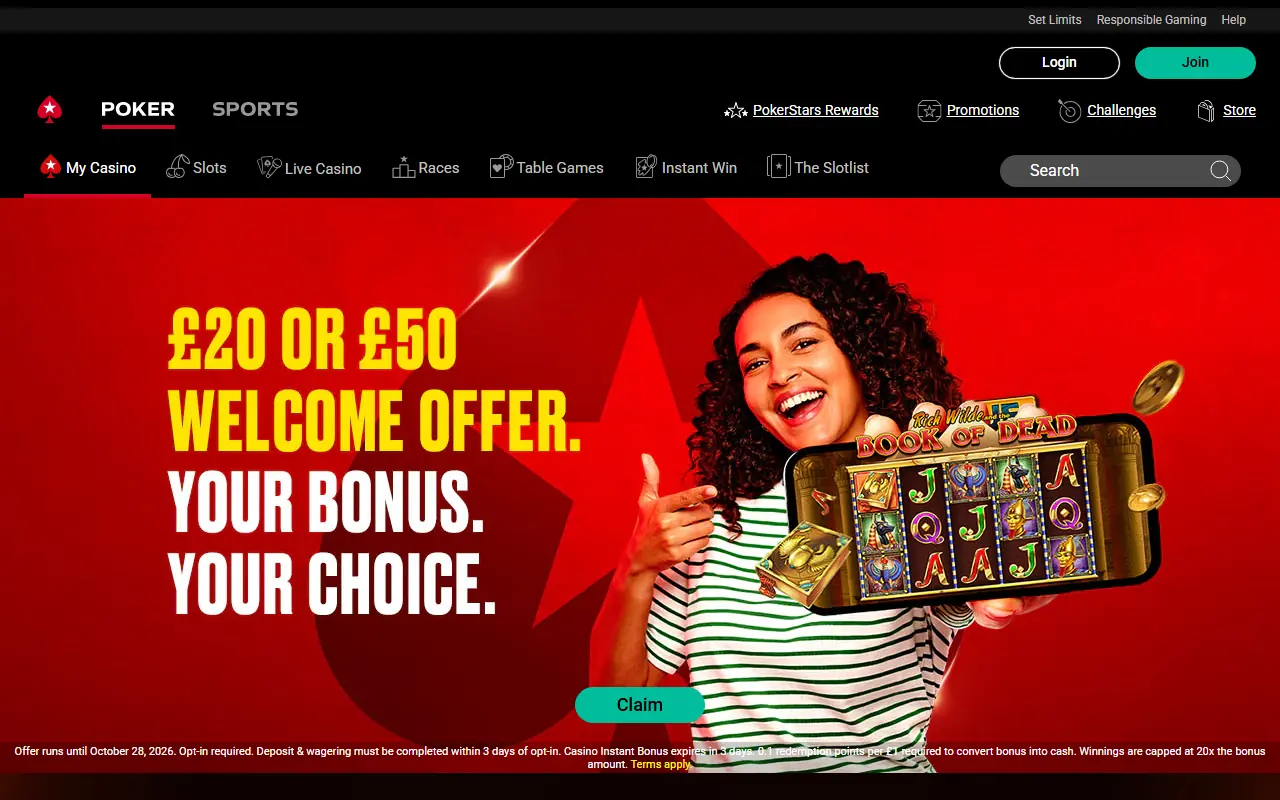 PokerStars Casino Homepage PokerStars Casino homepage