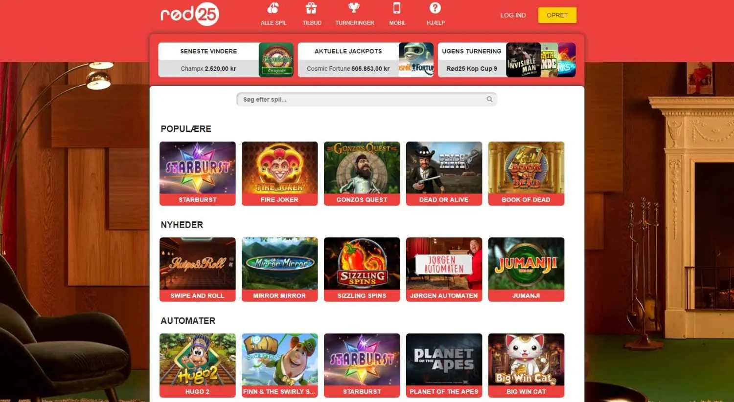 Rod25 Homepage Rod25 Danish casino homepage