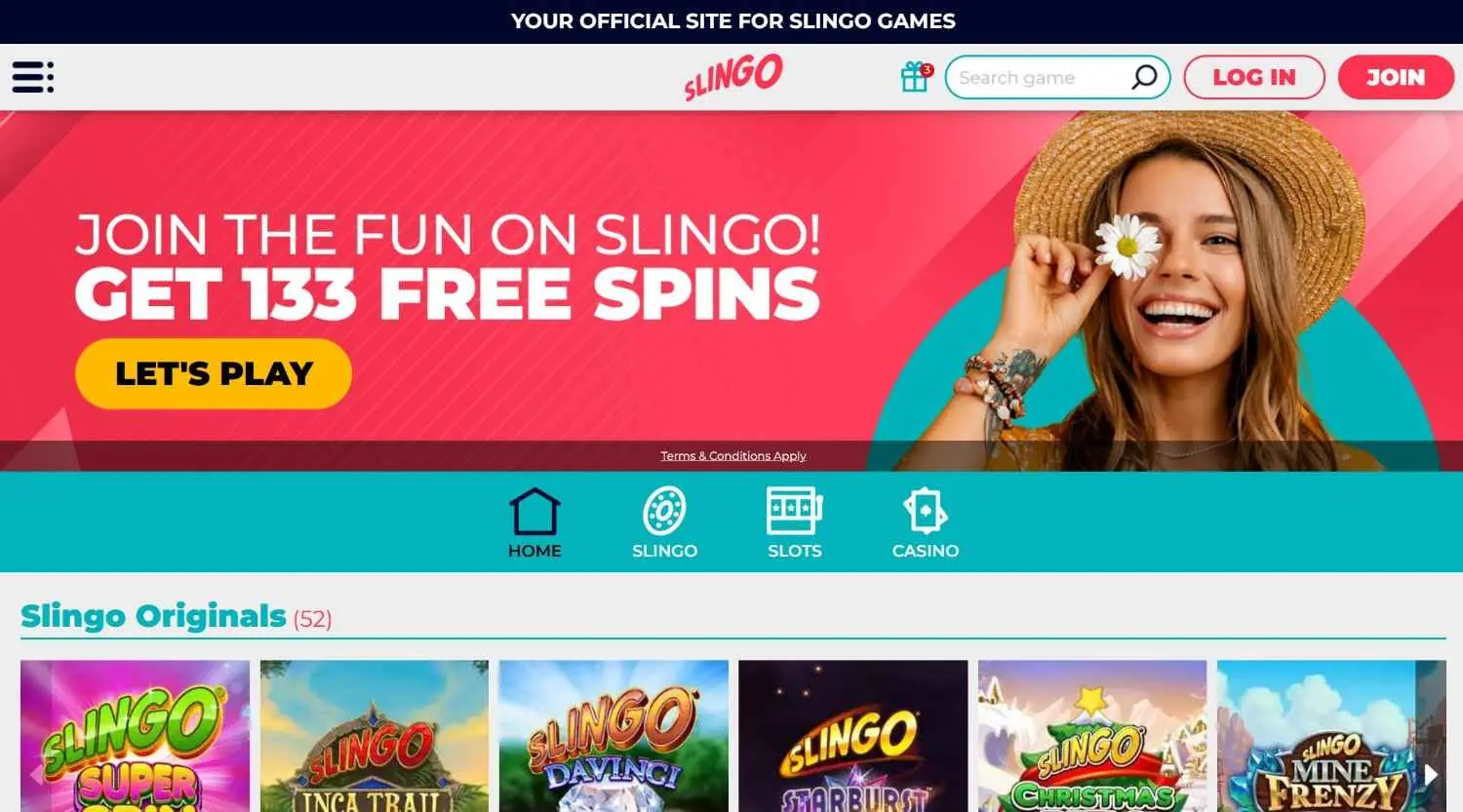 Slingo Homepage 2026-06 Slingo casino homepage