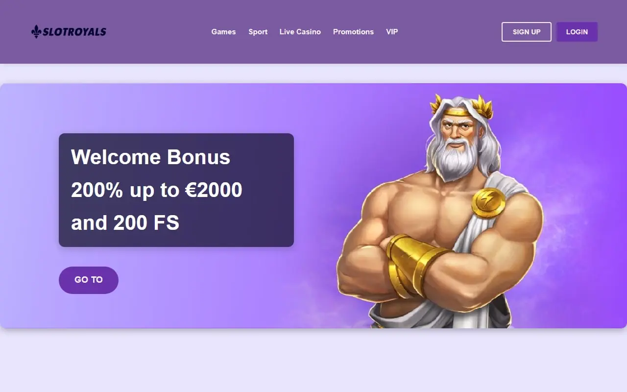 SlotRoyals Homepage SlotRoyals casino homepage