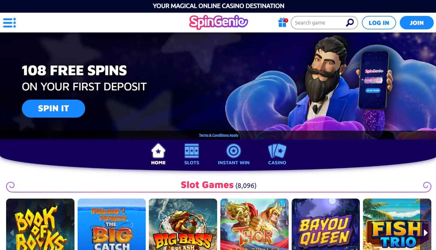 Spin Genie Homepage 2026-06 Spin Genie UK homepage