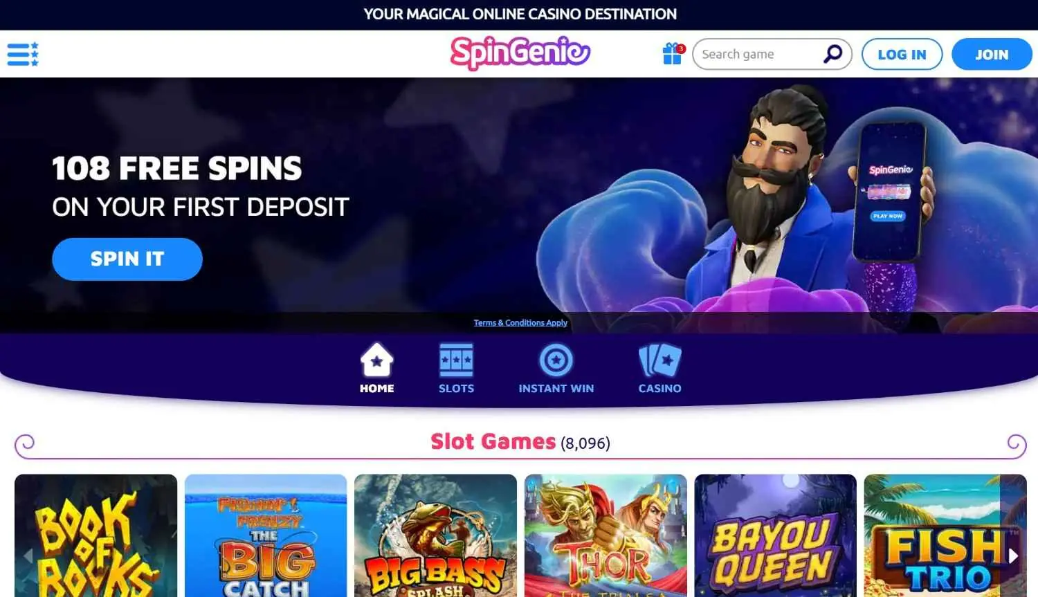 Spin Genie Homepage 2026-06 Spin Genie UK homepage