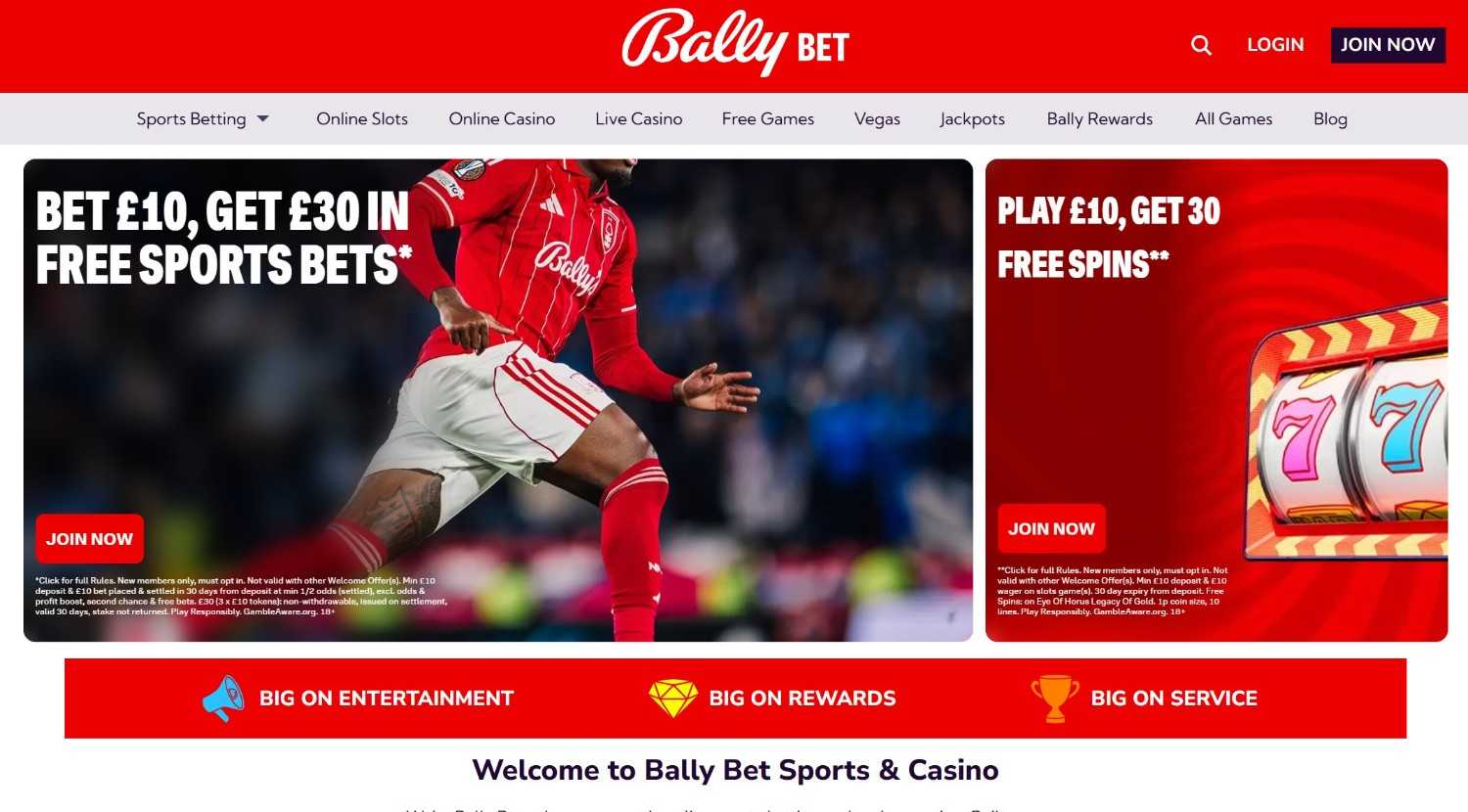 Bally Casino Homepage Bally Casino homepage